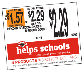 Hannaford Shelf Tag 