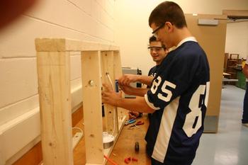 Students working on Electric Circuit